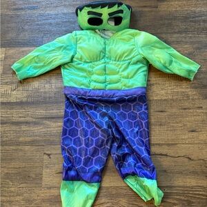 Kids Green and Purple Superhero Costume